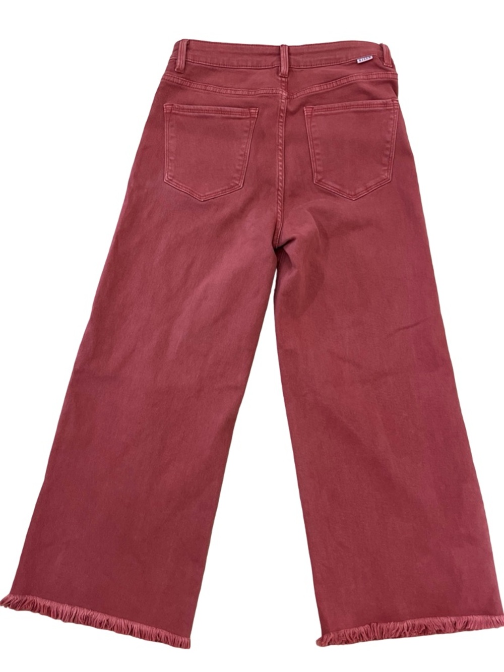 Risen Jeans Wide Leg Flare Cropped Jeans in Rust Size 5/27 - Picture 5 of 7